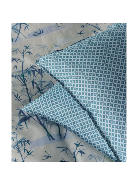 Kentia Set Pillowcases with Envelope Cover Blue 50x70cm