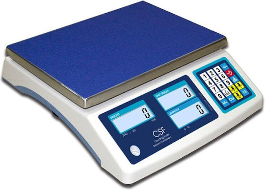 Aclas Handelswaage Präzision mit 15kg Maximalgewicht und 0,5gr Messgenauigkeit ZY-ICS-CSF-15