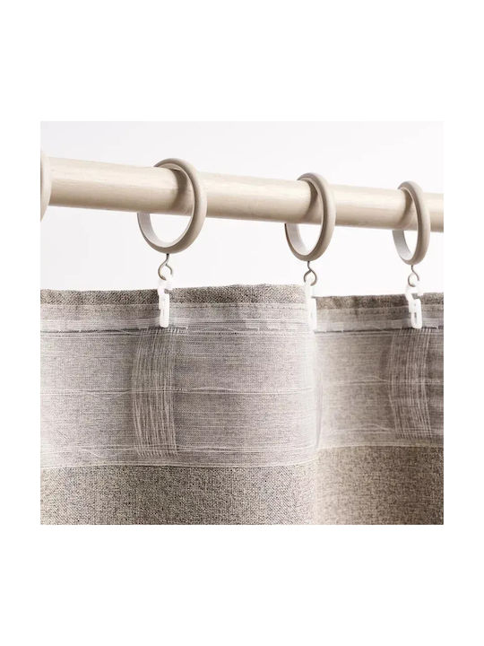 Gofis Home Curtain with Pencil Pleat Beige 140x295cm