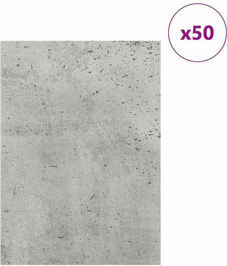 Vidaxl Πίνακες Διακόσμησης 50 Pcs Γκρι Σκυροδέματος 30 X 42 X 0.3 Εκ