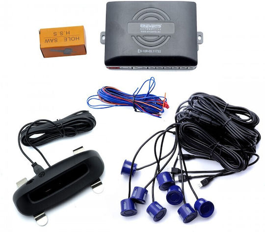 Einparts Parking System 8 Sensors Cars Installation Setup
