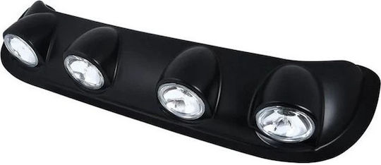 Set 4 Faruri Halogen H3 Bec Montare Pe Acoperiș Capotă Tensiune 12v Alimentare Lungime 100cm Proiectate Pentru Vehicule Off-road