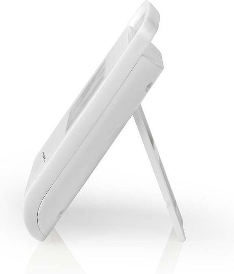Nedis Digital Indoor Thermometer Hygrometer Lcd Screen Stand White