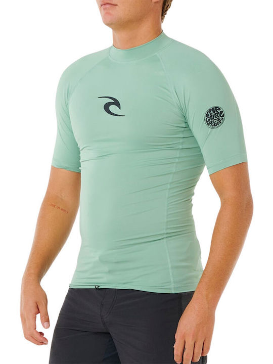Rip Curl UPF 50 Ανδρική Κοντομάνικη Αντηλιακή Μπλούζα Πράσινη