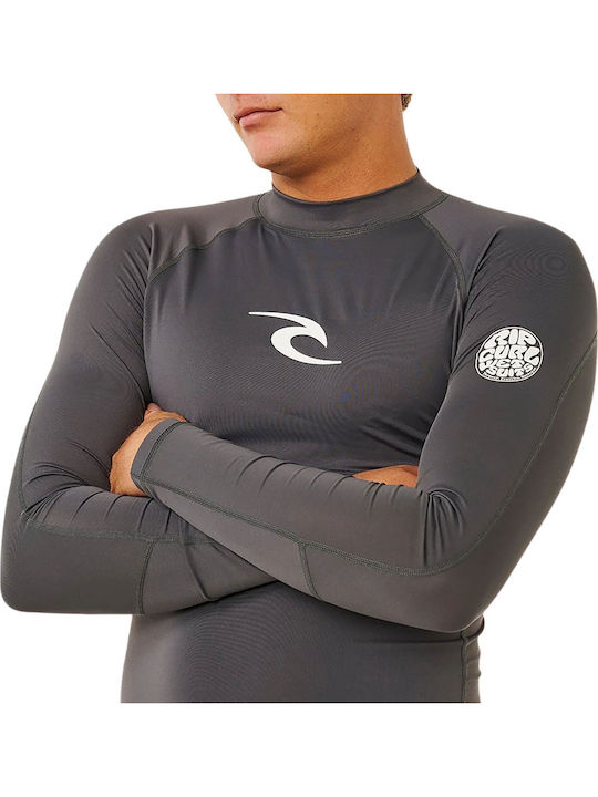 Rip Curl UPF 50 Men Long Sleeve Sun Protection Shirt Grey
