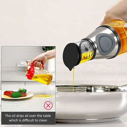 Recipient Pentru Ulei și Oțet Recipient Pentru Ulei Din Sticlă cu Flux 500ml