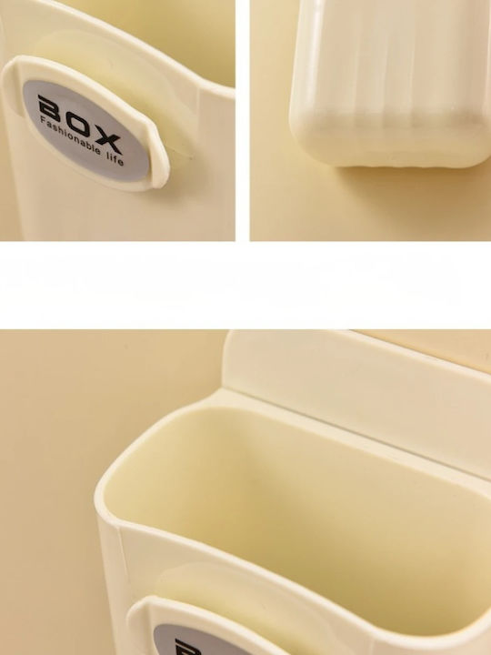 Bază De Organizare Cosmetice Bej 3 Bucăți 11.5x9x8cm