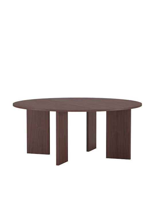 Dallas 5145 Round Extendable Wooden Table Brown 75x75cm