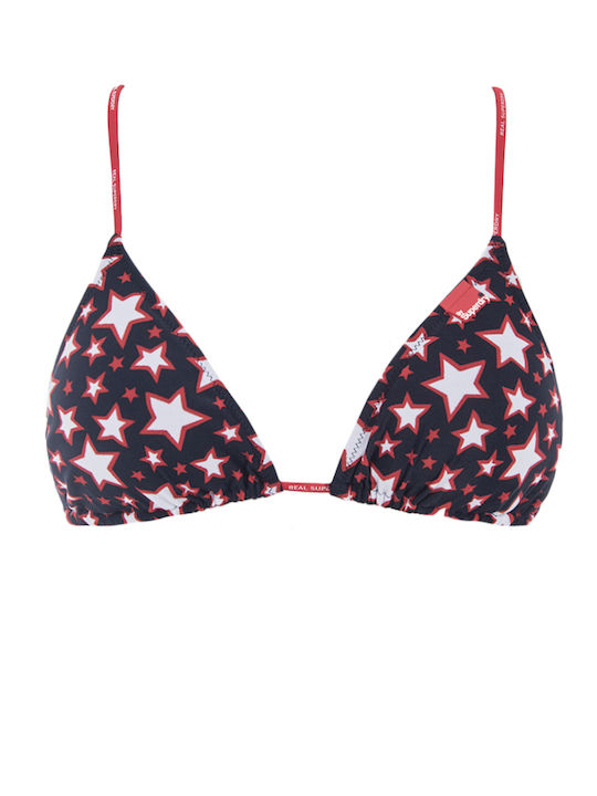 Triangle Bikini Top Play Star Pacific Red