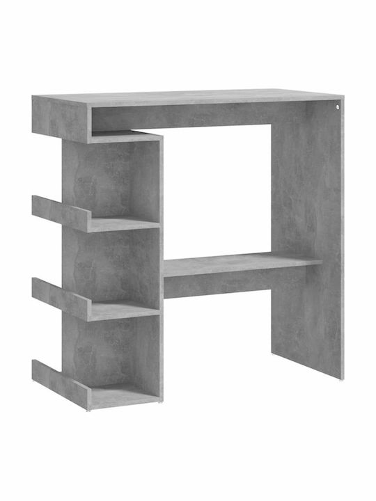 Τραπέζι Μπαρ Ξύλινο Γρκί 100x50x101.5εκ.