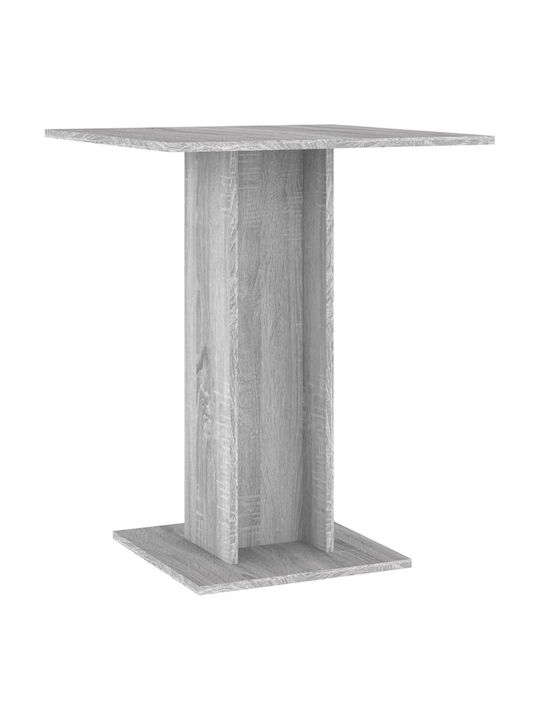 Bistro Table Kitchen Wooden Gray 60x60x75cm