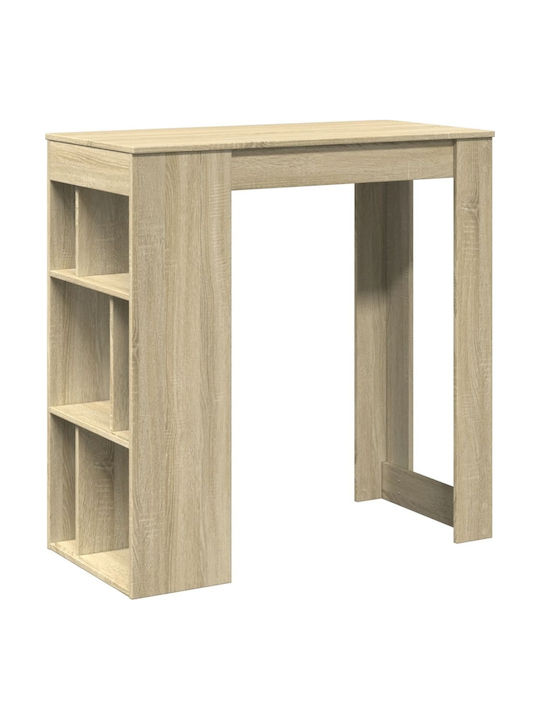 Table Bar Wooden Oak 102x50x103.5cm