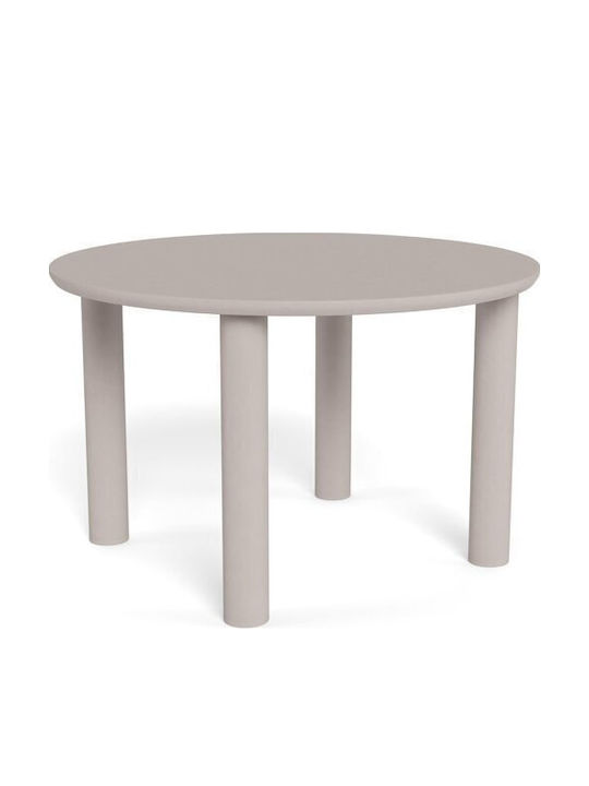 Norsica 1041 Round Dining Table Extendable Wooden Gray 75x75cm