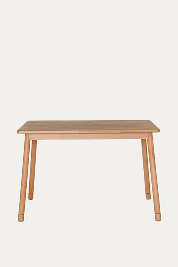 Wooden Dining Table in Natural Oak Shade 130x80x74.5cm (115x80x74.5) Wooden Dining Table in Natural Oak Shade 130x80x74.5cm (115x80x74.5)