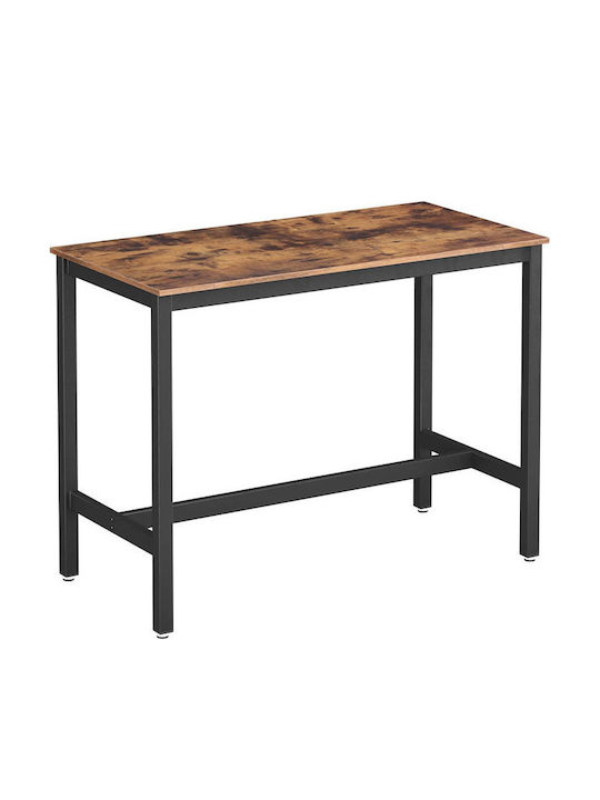 Table Bar Wooden with Metal Frame 120x60x90cm