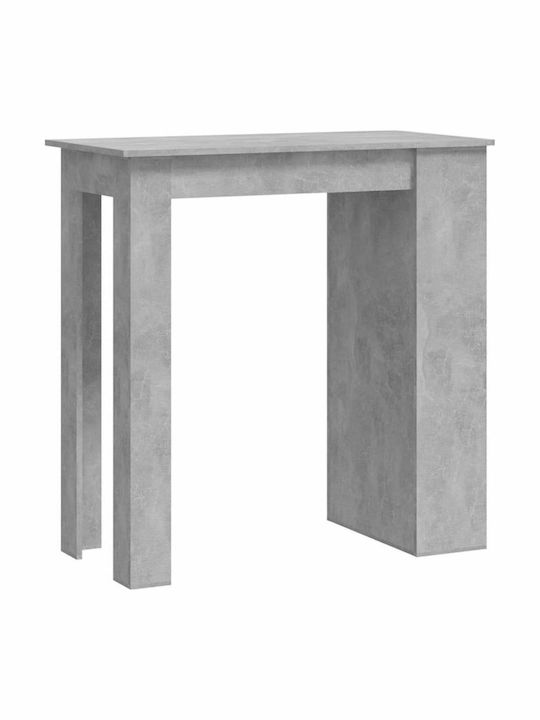 Table Bar Wooden Grey Concrete 102x50x103.5cm