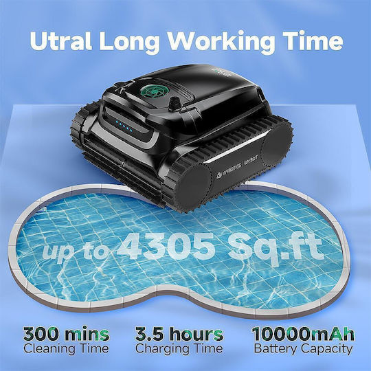 Wybot M1 Безжичен Робот За Басейн 120W Дъно / Стени / Водолиния За Басейни 400 Квадратни