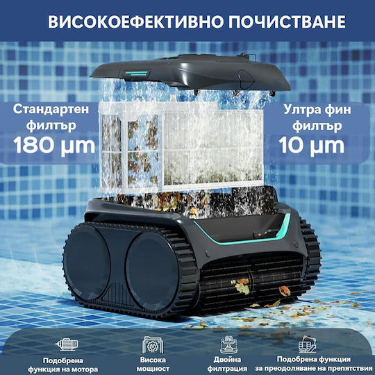 Wybot C2 Безжичен Робот за Басейн 65W за Басейни 200кв.м