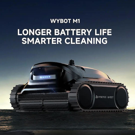 Wybot M1 Безжичен Робот За Басейн 120W Дъно / Стени / Водолиния За Басейни 400 Квадратни