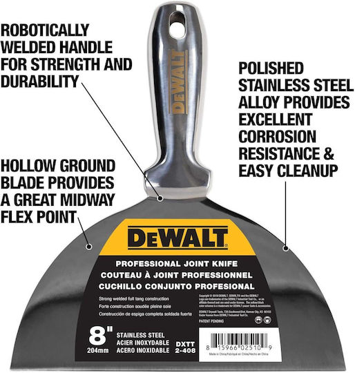 DEWALT Cuțit comun 203mm cu Mâner de Plastic 2-408