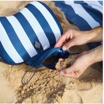 Dock & Bay Waterproof Inflatable Beach Pillow Whitsunday Blue 5061011624901