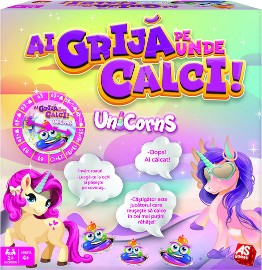 Επιτραπέζιο Παιχνίδι Watch Your Step Unicorns για 1+ Παίκτες 4+ Ετών 1040-30127 (RO) AS
