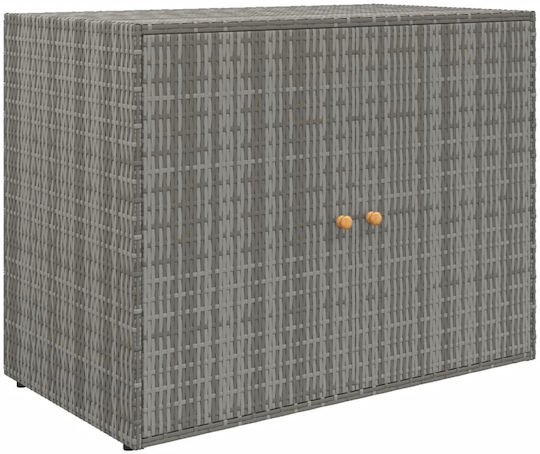 Δίφυλλη Μεταλλική 100x55.5x80εκ. Γκρι