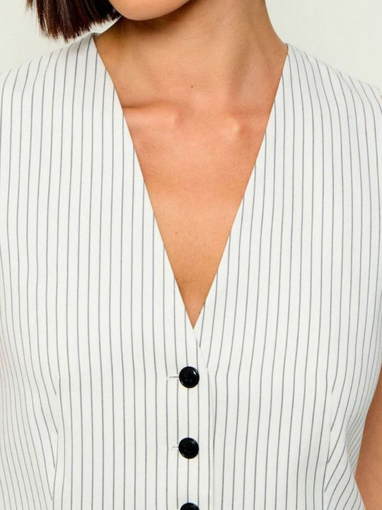 White Women's Vest