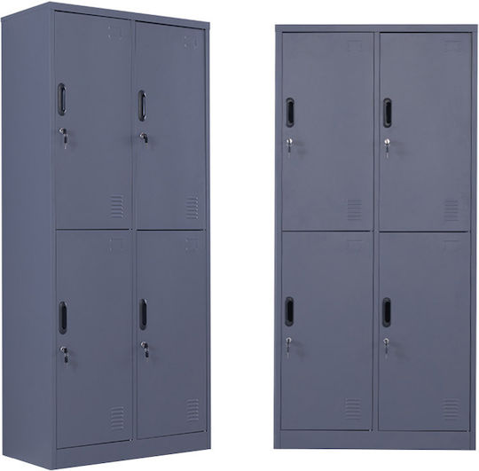 Spind Metall 90x45x190cm Anthracite Checkmate