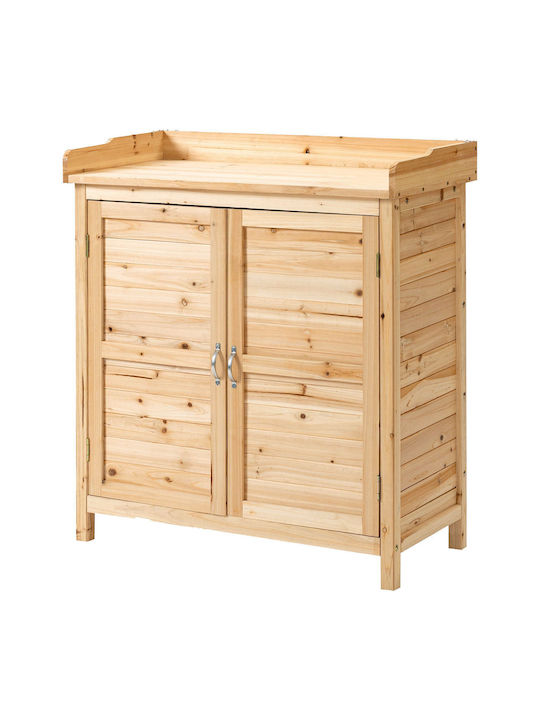 Zweiflügeliger Schrank Hölzernes mit 1 Regal 83x40x92cm