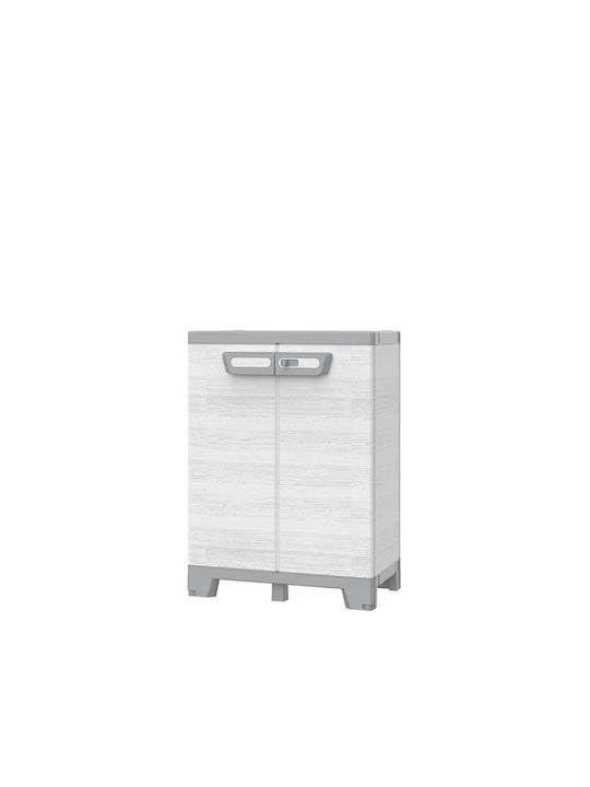 Double Door Wardrobe Sequoia Plastic 68x39x92cm