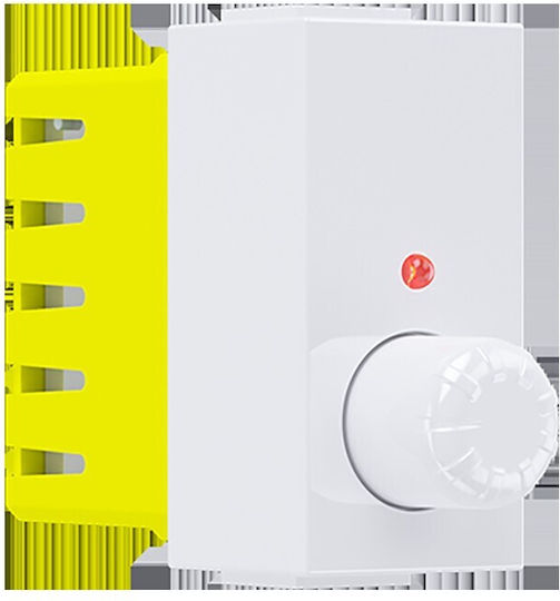 Aca Modys Comutator Încastrat cu Variator Fără Ramă Clasic Rotativ 300W Alb