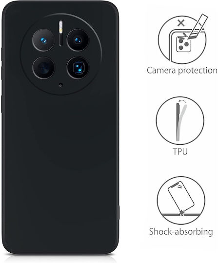 Задна Корица Силикон Черен Huawei Mate 50 Pro