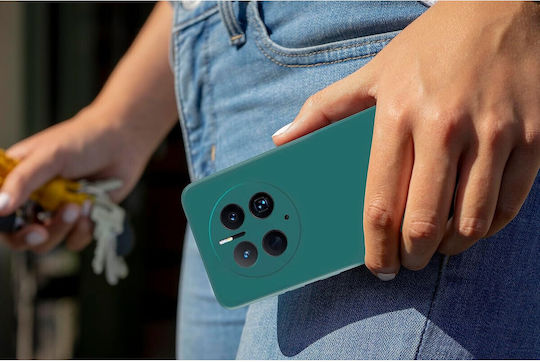 Silikon Umschlag Rückseite Grün Huawei Mate 50 Pro