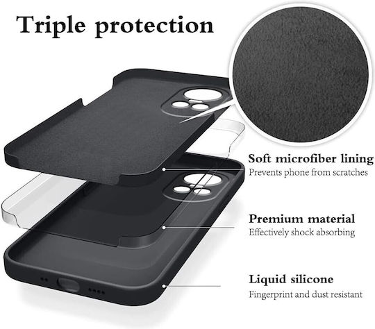Back Cover Silicon Negru Oppo Reno10 Pro