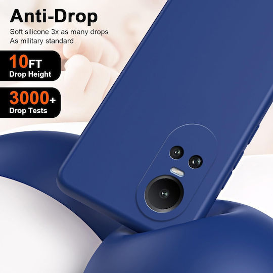 Back Cover Din Silicon Albastru Oppo Reno10 Pro