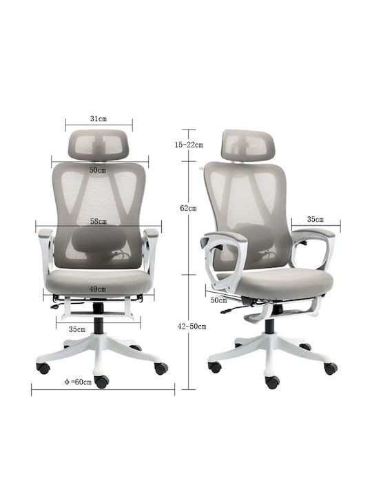 Pakketo Exeter Executive Office Chair With Recline White
