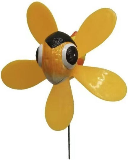 Set of 4 Solar Lights Flowers with Green Light 57x12cm
