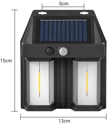 Wandmontiertes Solarleuchten 5W 15x13x6cm