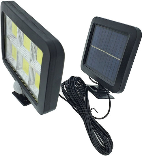 Lampă Solară 10W 1200lm Alb Rece 6000K cu Senzor de Mișcare și Fotocelul IP65 12.77x12.77x12.77cm