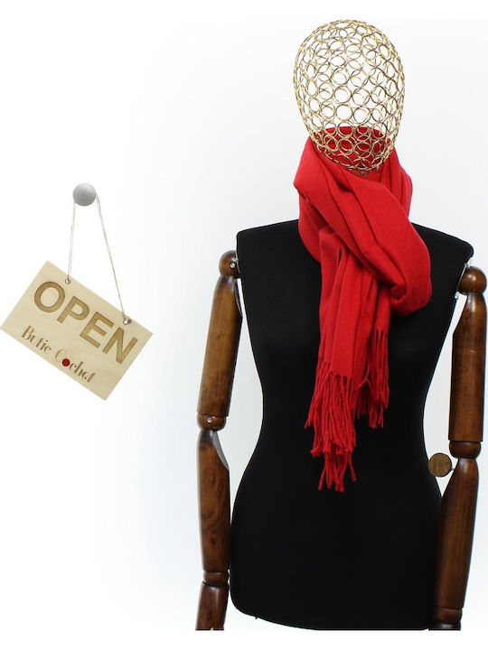 ButicCochet Damen Schal Rot