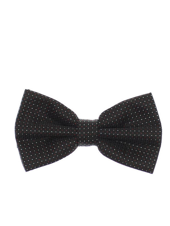 Set 3 Pieces Bow Tie Cufflinks Pocket Square Men Dotted Print Buticcochet Black Setp230