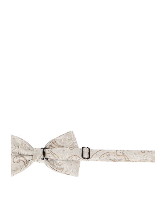 Set 3 Pieces Bow Tie Cufflinks Pocket Square Men Buticcochet Beige Setp301