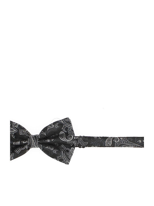 3-piece Set Bow Tie Cufflinks Pocket Square Men Buticcochet Black Setp290