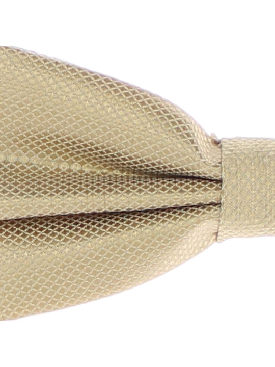 Cravată Papillon Bărbați ButicCochet Din Material Sintetic 7x12 Cm Bej Pap362