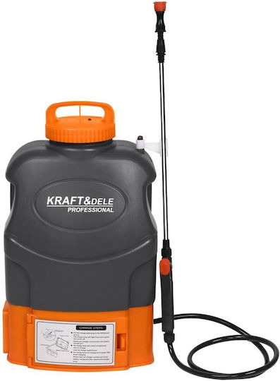 Kraft & Dele Пръскачка Под Налягане 12V с Батерия 8Ah с Капацитет 16л и Налягане 4.5bar