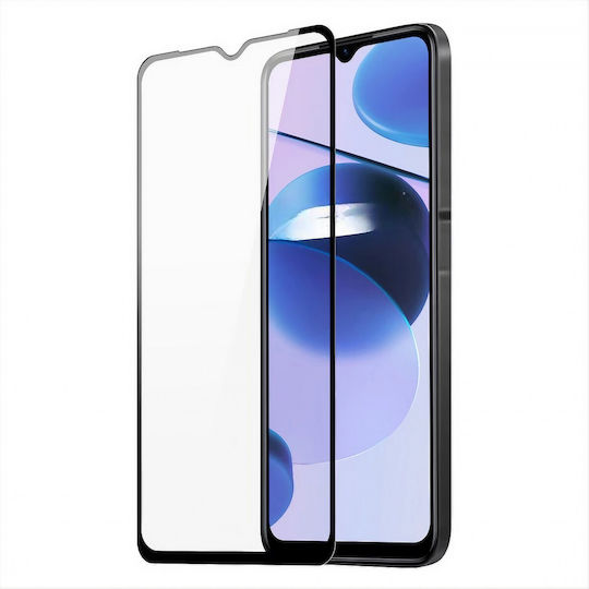 2.5D 0.3mm Пълно Лепило Закалено Стъкло Черен (Realme C53)