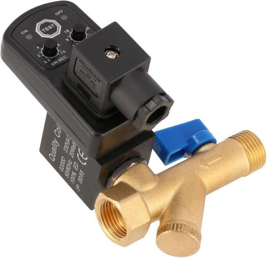 Automatic Condensate Separator Solenoid Valve Airpress Compressor 1/2" 16 Bar