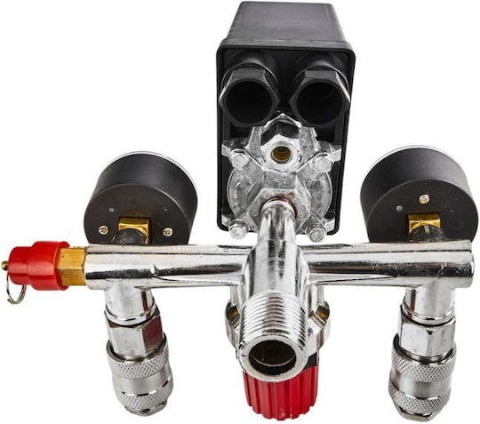 Compressor Pressure Switch Quick Connectors Gauges Kraft&dele Kd11270 230 V 8 Bar