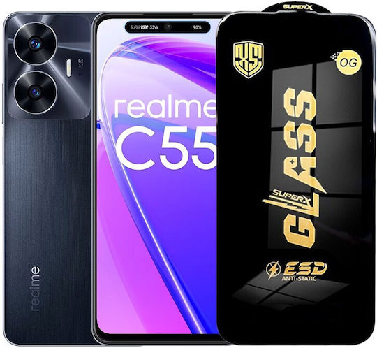 0.35mm Black Screen Protector Realme C55